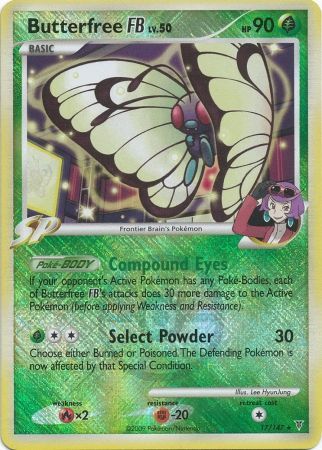 Butterfree FB LV.50 (17/147) (League Promo) [Platinum: Supreme Victors] - Card Brawlers | Quebec | Canada | Yu-Gi-Oh!