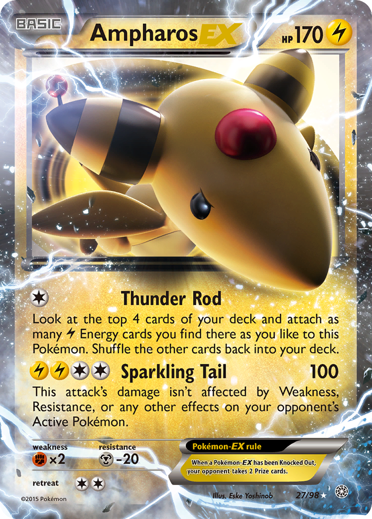 Ampharos EX (27/98) [XY: Ancient Origins] - Card Brawlers | Quebec | Canada | Yu-Gi-Oh!