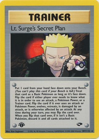 Lt. Surge's Secret Plan (107/132) [Gym Challenge 1st Edition] - Card Brawlers | Quebec | Canada | Yu-Gi-Oh!
