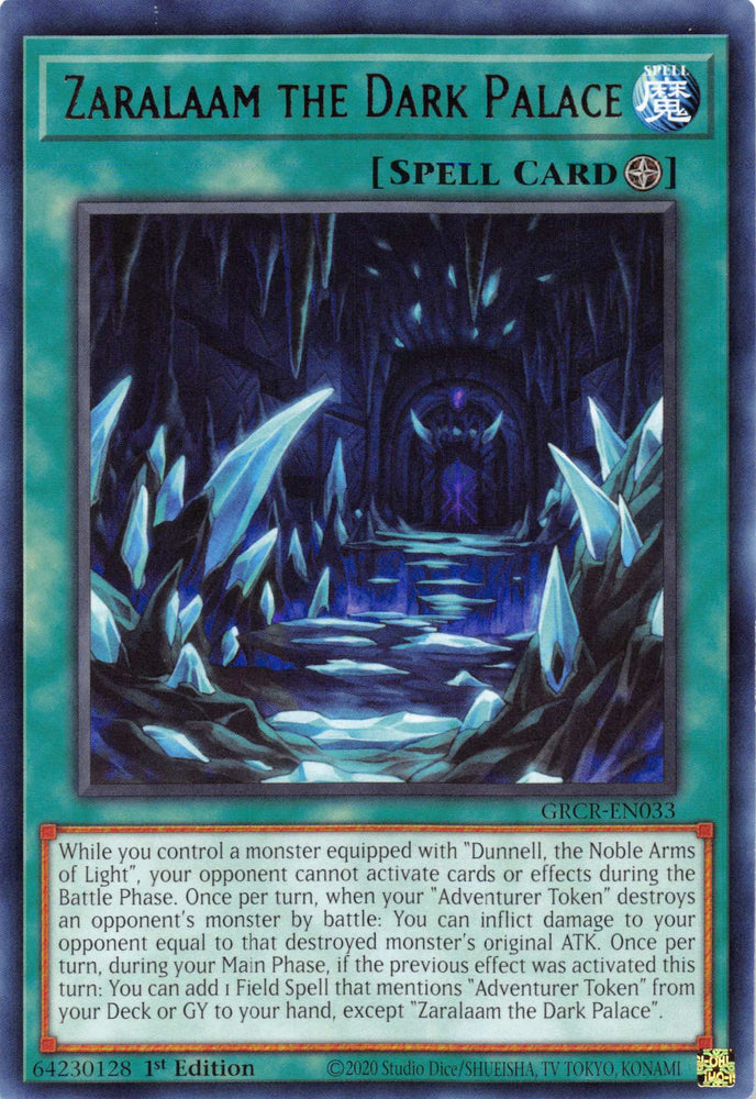 Zaralaam the Dark Palace [GRCR-EN033] Rare - Card Brawlers | Quebec | Canada | Yu-Gi-Oh!