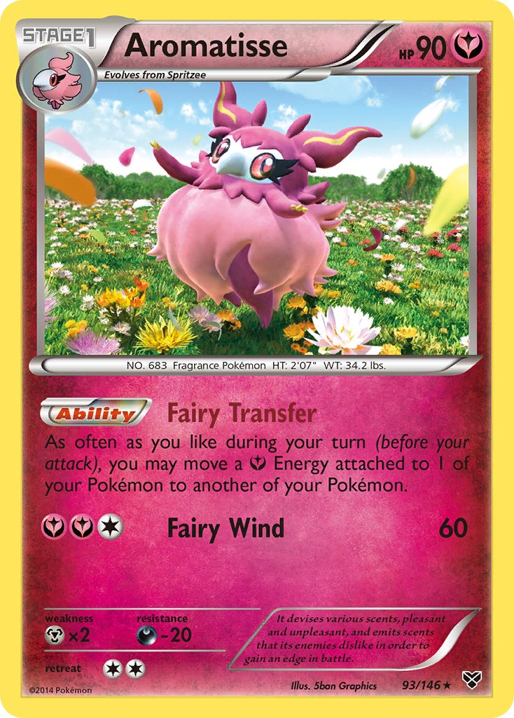 Aromatisse (93/146) (Theme Deck Exclusive) [XY: Base Set] - Card Brawlers | Quebec | Canada | Yu-Gi-Oh!
