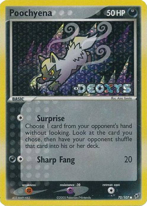Poochyena (70/107) (Stamped) [EX: Deoxys] - Card Brawlers | Quebec | Canada | Yu-Gi-Oh!