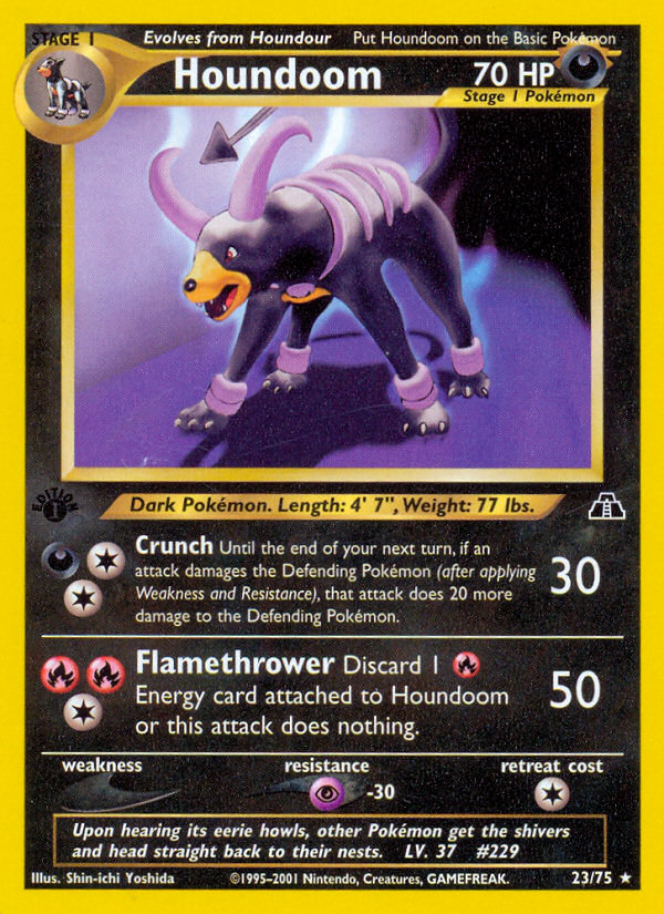 Houndoom (23/75) [Neo Discovery 1st Edition] - Card Brawlers | Quebec | Canada | Yu-Gi-Oh!