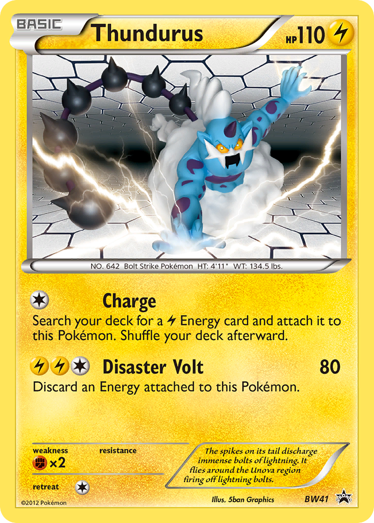 Thundurus (BW41) [Black & White: Black Star Promos] - Card Brawlers | Quebec | Canada | Yu-Gi-Oh!