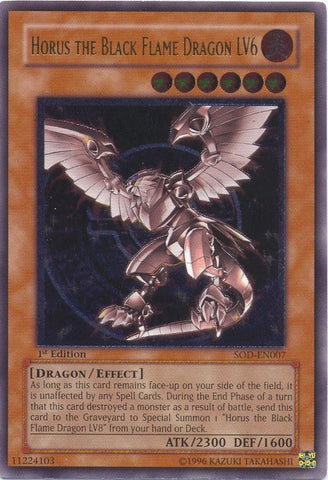 Horus the Black Flame Dragon LV6 [SOD-EN007] Ultimate Rare - Card Brawlers | Quebec | Canada | Yu-Gi-Oh!