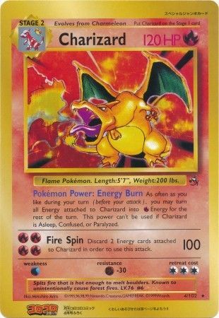 Charizard (4/102) (CoroCoro Promo) (Jumbo Card) [Base Set Unlimited] - Card Brawlers | Quebec | Canada | Yu-Gi-Oh!