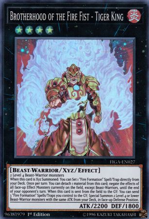 Brotherhood of the Fire Fist - Tiger King [FIGA-EN027] Super Rare - Card Brawlers | Quebec | Canada | Yu-Gi-Oh!