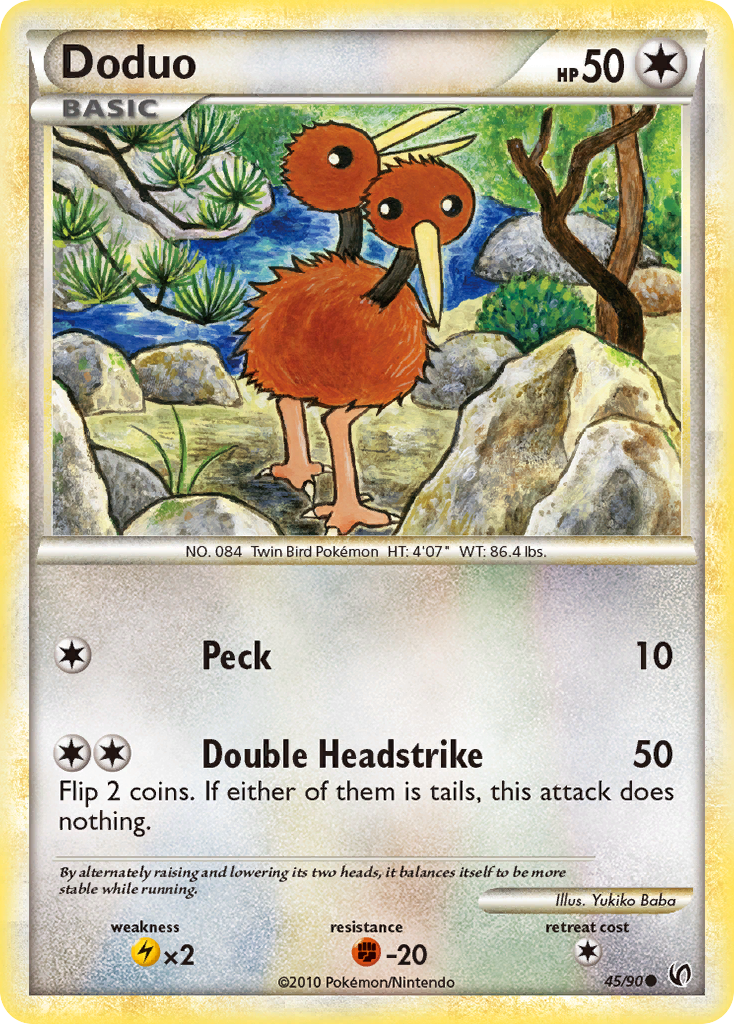 Doduo (45/90) [HeartGold & SoulSilver: Undaunted] - Card Brawlers | Quebec | Canada | Yu-Gi-Oh!