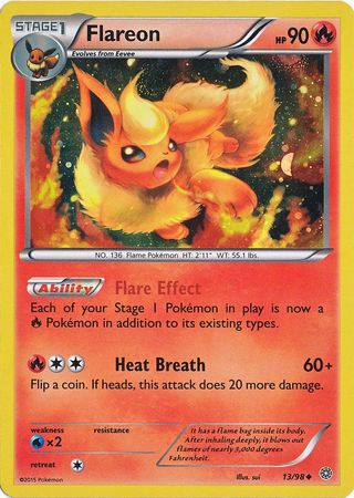 Flareon (13/98) (Cosmos Holo) [XY: Ancient Origins] - Card Brawlers | Quebec | Canada | Yu-Gi-Oh!