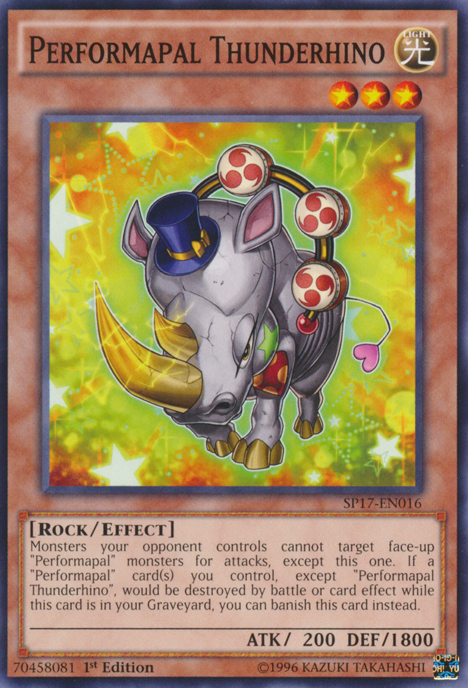 Performapal Thunderhino [SP17-EN016] Common - Yu-Gi-Oh! - Card Brawlers | Quebec | Canada |