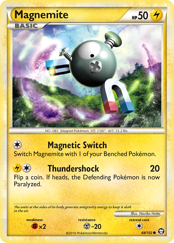 Magnemite (68/102) [HeartGold & SoulSilver: Triumphant] - Card Brawlers | Quebec | Canada | Yu-Gi-Oh!