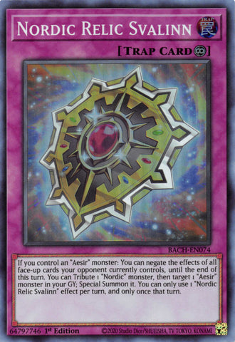 Nordic Relic Svalinn [BACH-EN074] Super Rare - Card Brawlers | Quebec | Canada | Yu-Gi-Oh!