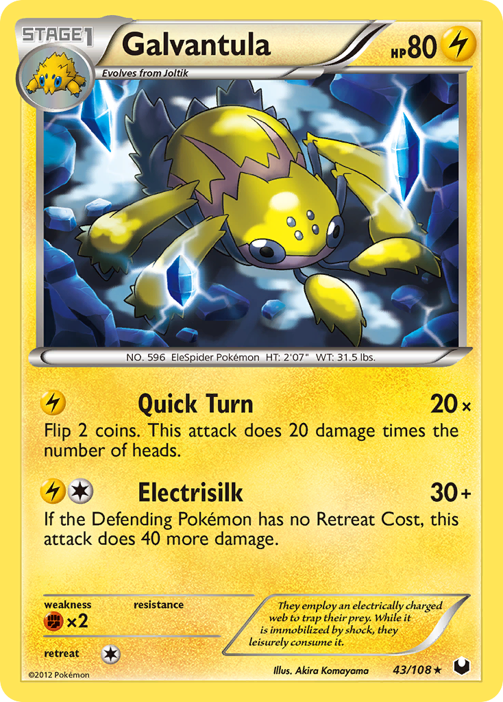Galvantula (43/108) [Black & White: Dark Explorers] - Card Brawlers | Quebec | Canada | Yu-Gi-Oh!