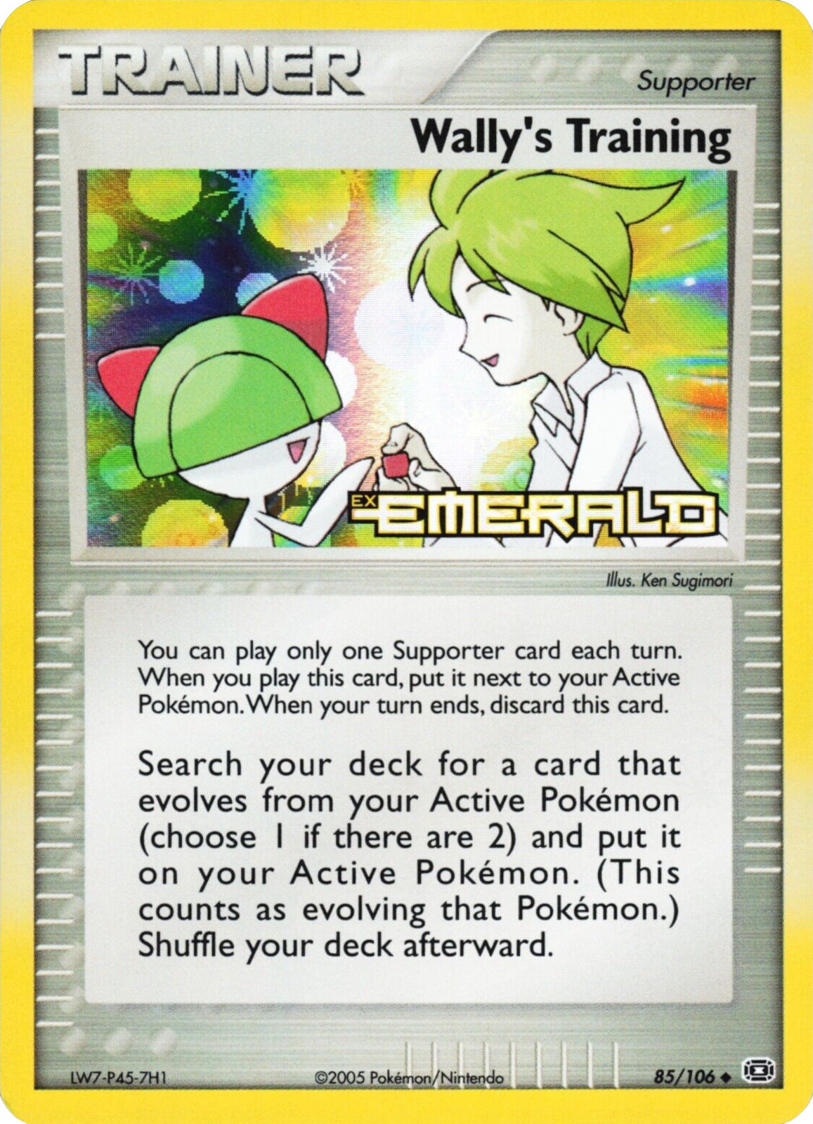 Wally's Training (85/106) (Stamped) [EX: Emerald] - Card Brawlers | Quebec | Canada | Yu-Gi-Oh!
