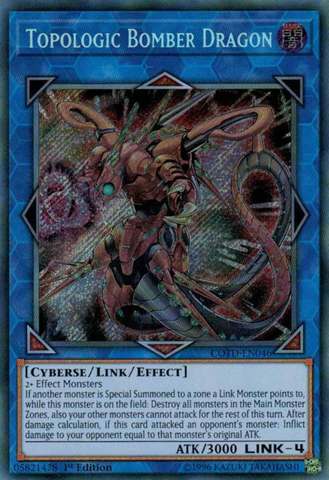 Topologic Bomber Dragon [COTD-EN046] Secret Rare - Card Brawlers | Quebec | Canada | Yu-Gi-Oh!