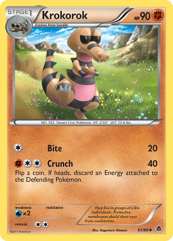 Krokorok (61/98) [Black & White: Emerging Powers] - Card Brawlers | Quebec | Canada | Yu-Gi-Oh!