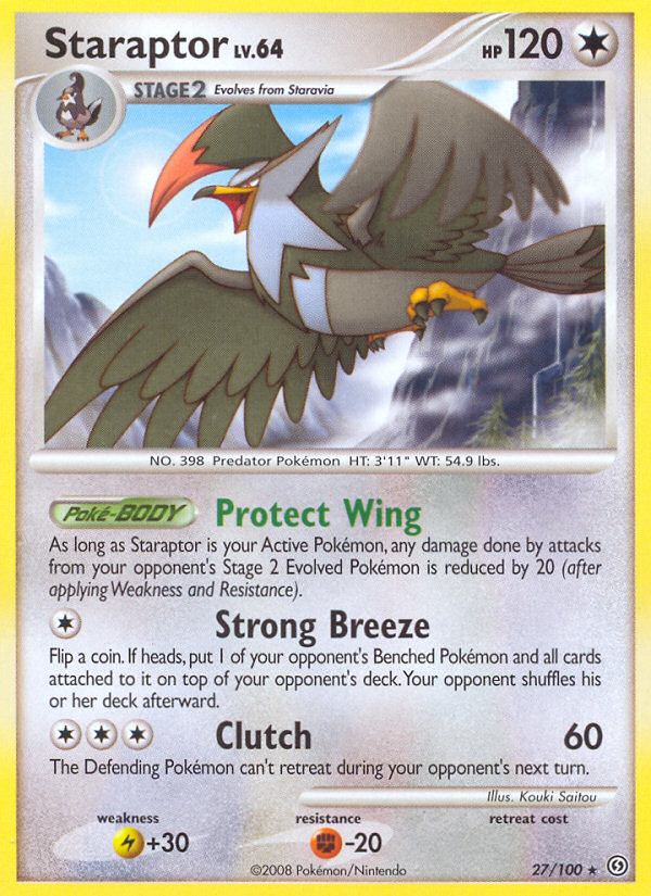 Staraptor (27/100) [Diamond & Pearl: Stormfront] - Card Brawlers | Quebec | Canada | Yu-Gi-Oh!