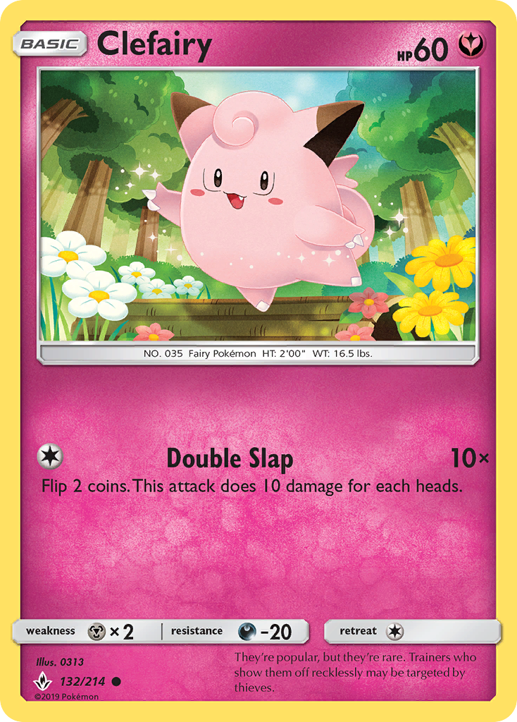 Clefairy (132/214) [Sun & Moon: Unbroken Bonds] - Card Brawlers | Quebec | Canada | Yu-Gi-Oh!