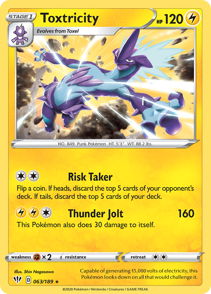 Toxtricity (063/189) [Sword & Shield: Darkness Ablaze] - Card Brawlers | Quebec | Canada | Yu-Gi-Oh!