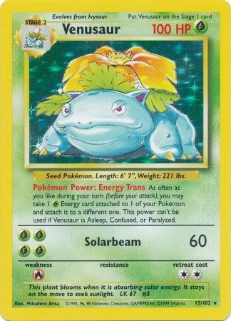 Venusaur (15/102) [Base Set Unlimited] - Card Brawlers | Quebec | Canada | Yu-Gi-Oh!