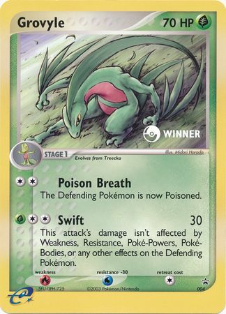 Grovyle (004) (Jumbo Card) [Nintendo: Black Star Promos] - Card Brawlers | Quebec | Canada | Yu-Gi-Oh!