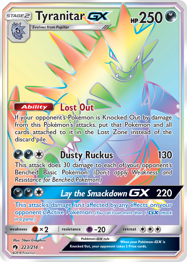 Tyranitar GX (223/214) [Sun & Moon: Lost Thunder] - Card Brawlers | Quebec | Canada | Yu-Gi-Oh!