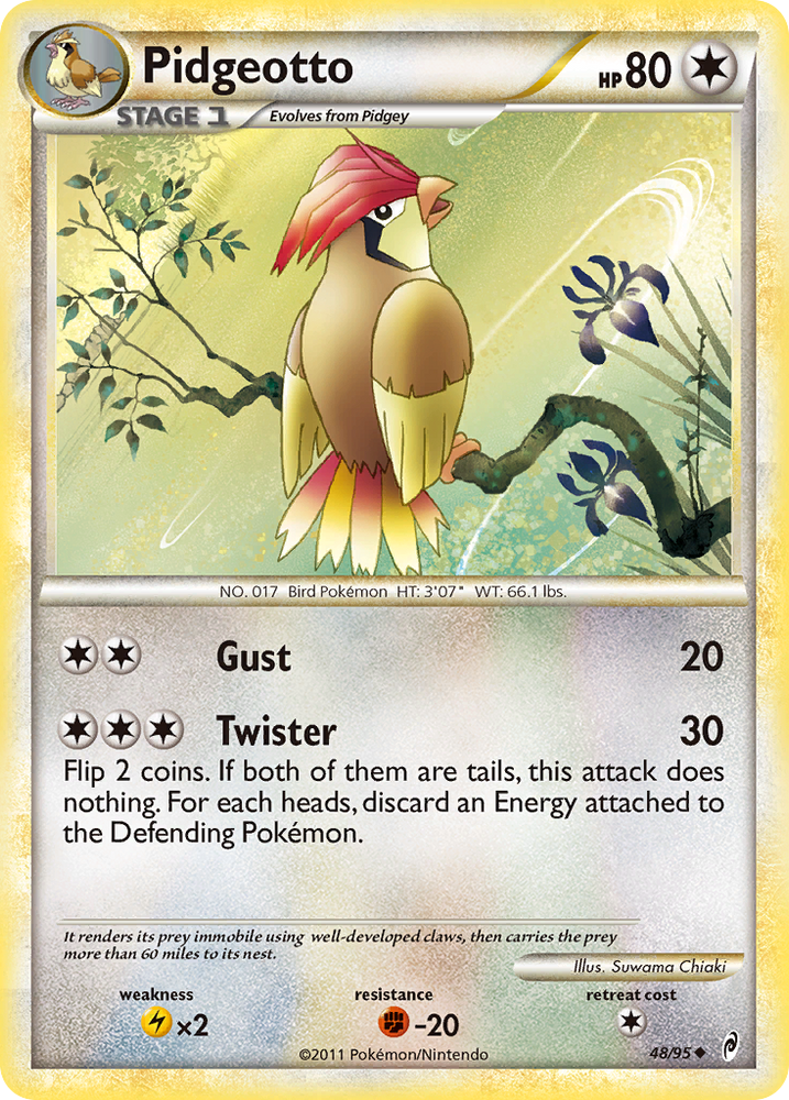 Pidgeotto (48/95) [HeartGold & SoulSilver: Call of Legends] - Card Brawlers | Quebec | Canada | Yu-Gi-Oh!