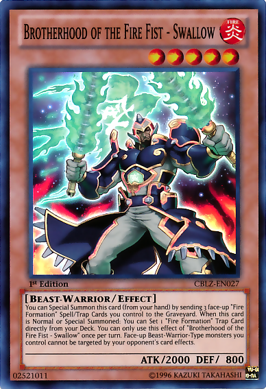 Brotherhood of the Fire Fist - Swallow [CBLZ-EN027] Super Rare - Card Brawlers | Quebec | Canada | Yu-Gi-Oh!