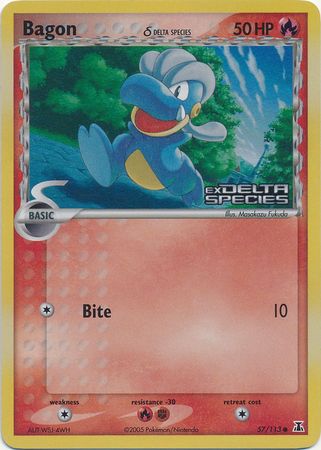 Bagon (57/113) (Delta Species) (Stamped) [EX: Delta Species] - Card Brawlers | Quebec | Canada | Yu-Gi-Oh!