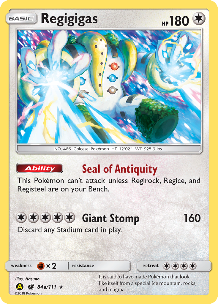 Regigigas (84a/111) (Alternate Art Promo) [Sun & Moon: Crimson Invasion] - Card Brawlers | Quebec | Canada | Yu-Gi-Oh!