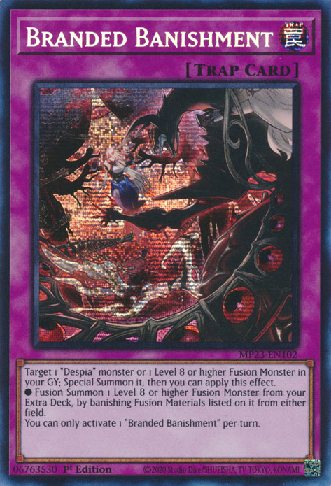 Branded Banishment [MP23-EN102] Prismatic Secret Rare - Card Brawlers | Quebec | Canada | Yu-Gi-Oh!