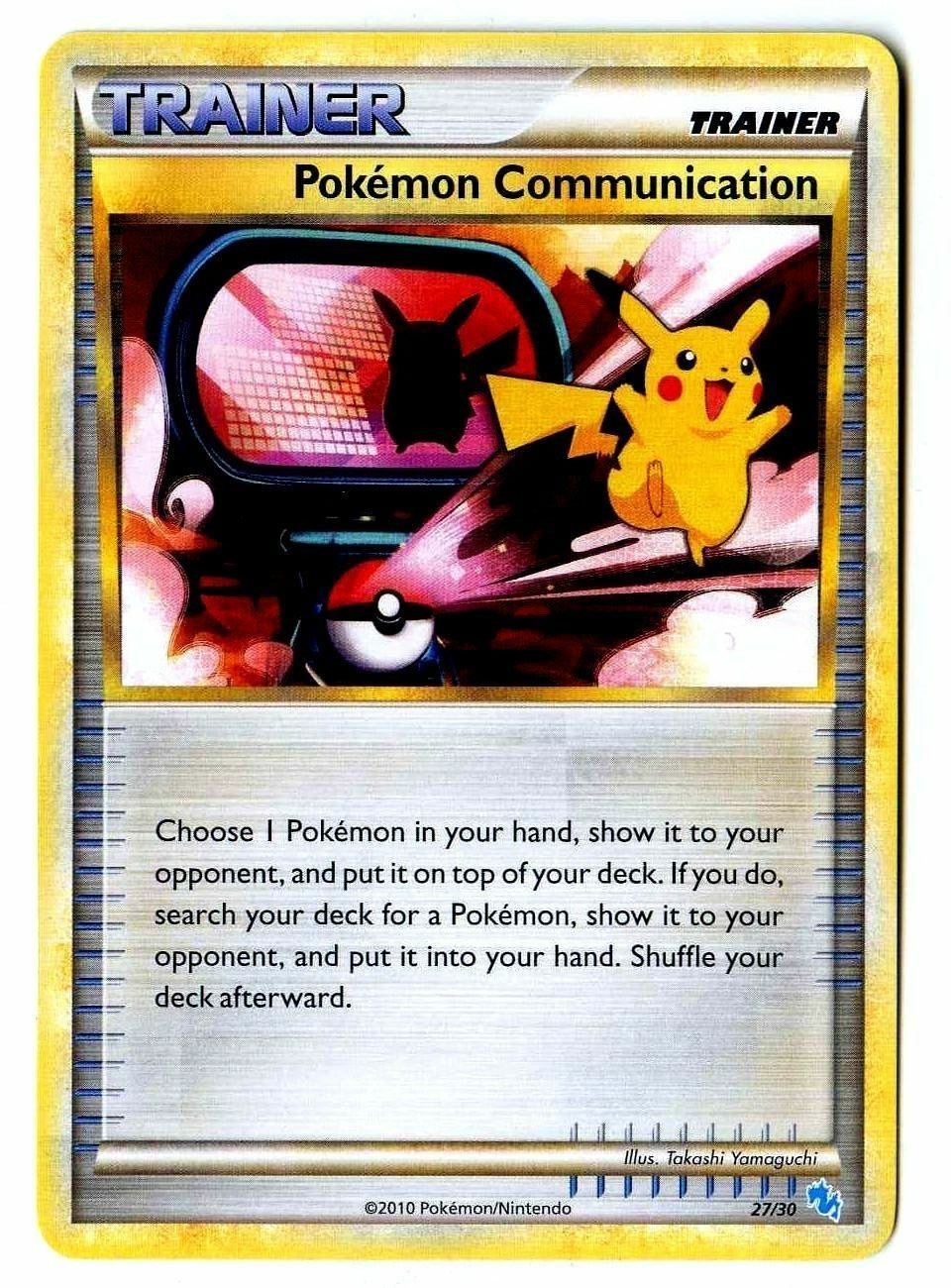 Pokemon Communication (27/30) [HeartGold & SoulSilver: Trainer Kit - Gyarados] - Card Brawlers | Quebec | Canada | Yu-Gi-Oh!