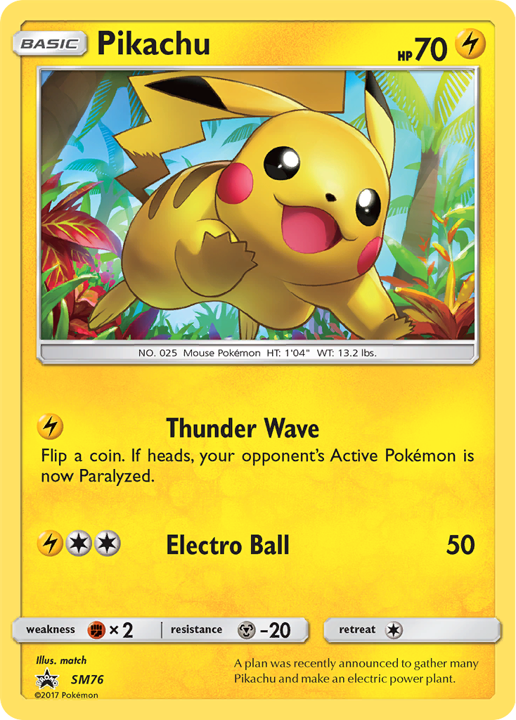 Pikachu (SM76) [Sun & Moon: Black Star Promos] - Card Brawlers | Quebec | Canada | Yu-Gi-Oh!