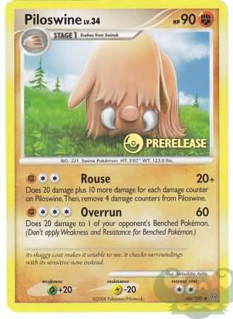 Piloswine (46/100) (Prerelease Promo) [Nintendo: Black Star Promos] - Card Brawlers | Quebec | Canada | Yu-Gi-Oh!