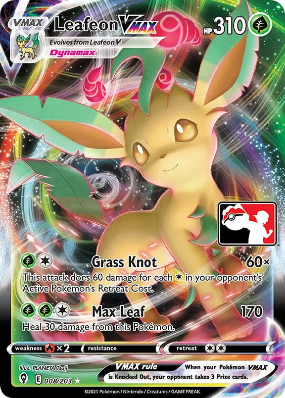 Leafeon VMAX (008/203) [Prize Pack Series One] - Card Brawlers | Quebec | Canada | Yu-Gi-Oh!