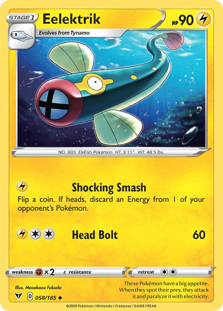 Eelektrik (058/185) [Sword & Shield: Vivid Voltage] - Card Brawlers | Quebec | Canada | Yu-Gi-Oh!