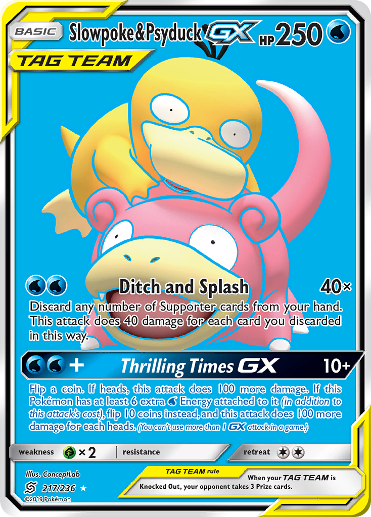 Slowpoke & Psyduck GX (217/236) [Sun & Moon: Unified Minds] - Card Brawlers | Quebec | Canada | Yu-Gi-Oh!