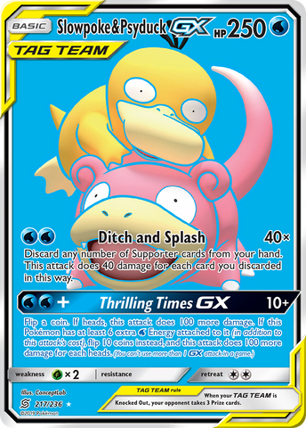 Slowpoke & Psyduck GX (217/236) [Sun & Moon: Unified Minds] - Card Brawlers | Quebec | Canada | Yu-Gi-Oh!