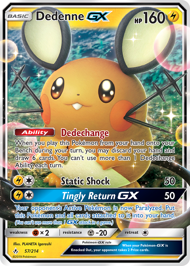 Dedenne GX (57/214) [Sun & Moon: Unbroken Bonds] - Card Brawlers | Quebec | Canada | Yu-Gi-Oh!