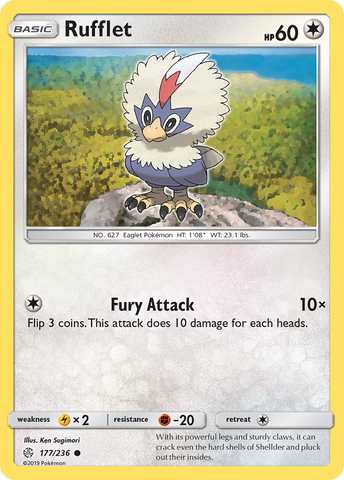 Rufflet (177/236) [Sun & Moon: Cosmic Eclipse] - Card Brawlers | Quebec | Canada | Yu-Gi-Oh!