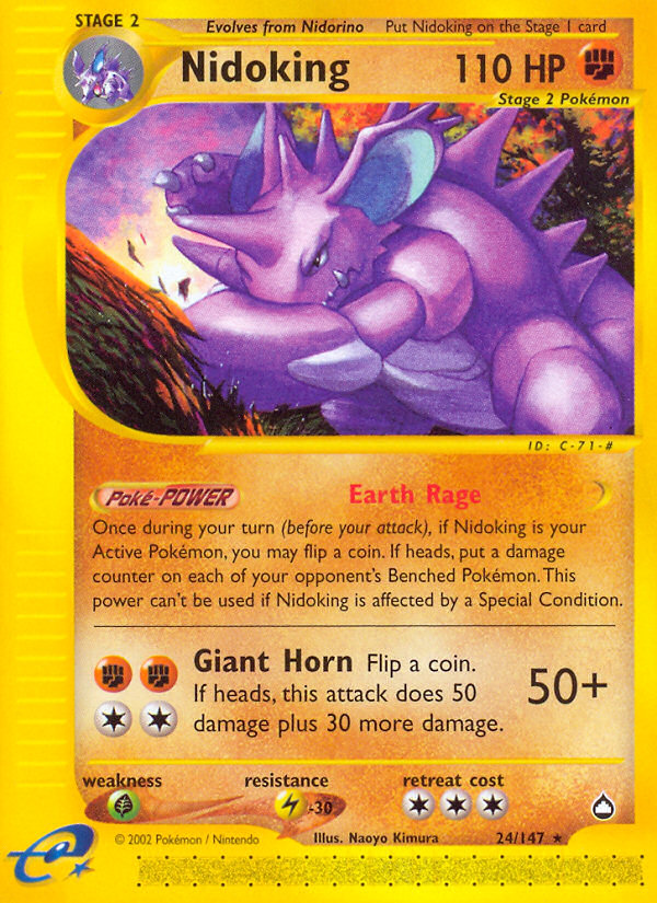 Nidoking (24/147) [Aquapolis] - Card Brawlers | Quebec | Canada | Yu-Gi-Oh!