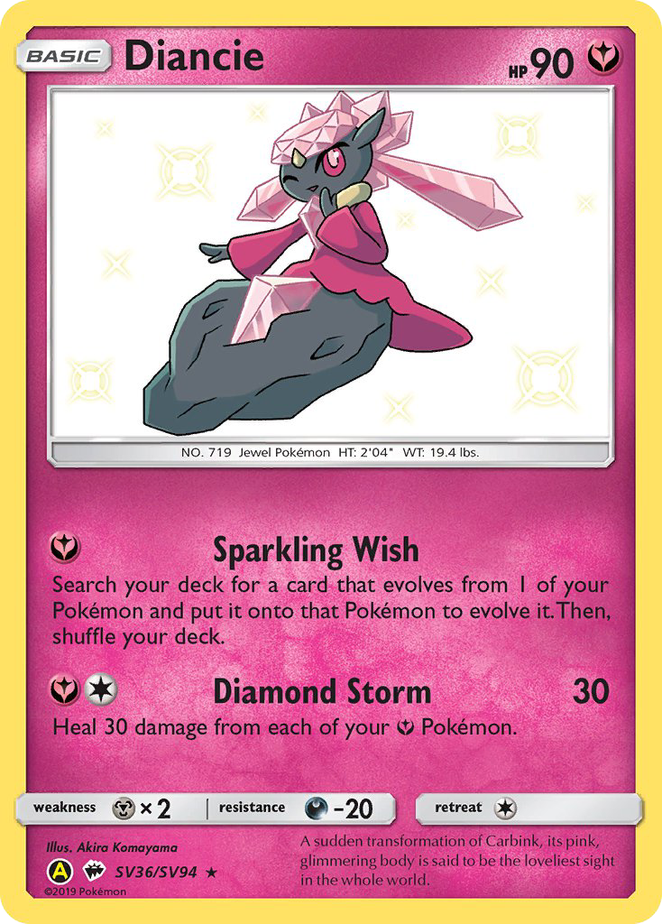 Diancie (SV36/SV94) [Sun & Moon: Hidden Fates - Shiny Vault] - Card Brawlers | Quebec | Canada | Yu-Gi-Oh!