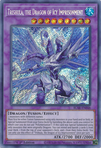 Trishula, the Dragon of Icy Imprisonment [BLAR-EN048] Secret Rare - Card Brawlers | Quebec | Canada | Yu-Gi-Oh!