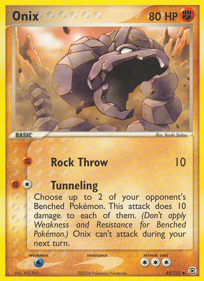 Onix (42/112) [EX: FireRed & LeafGreen] - Card Brawlers | Quebec | Canada | Yu-Gi-Oh!