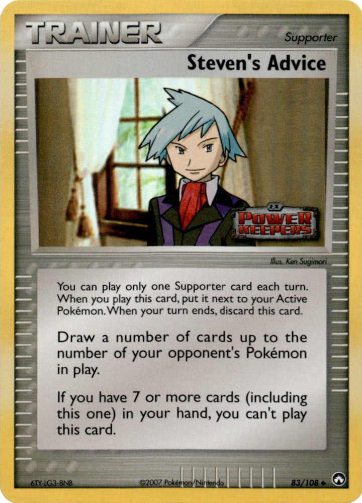 Steven's Advice (83/108) (Stamped) [EX: Power Keepers] - Card Brawlers | Quebec | Canada | Yu-Gi-Oh!