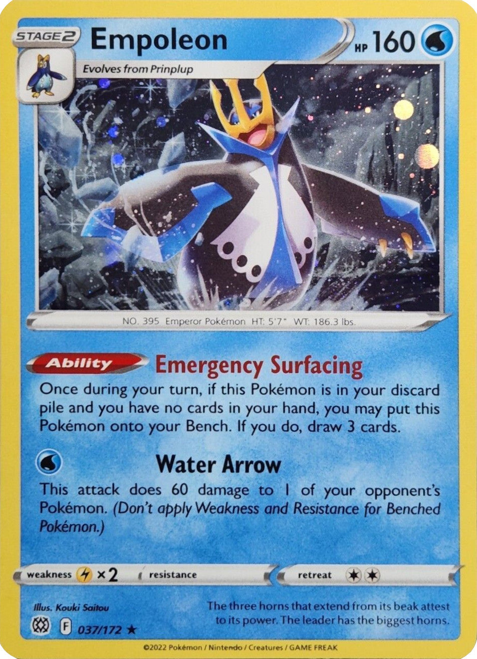 Empoleon (037/172) (Cosmos Holo) [Sword & Shield: Brilliant Stars] - Card Brawlers | Quebec | Canada | Yu-Gi-Oh!