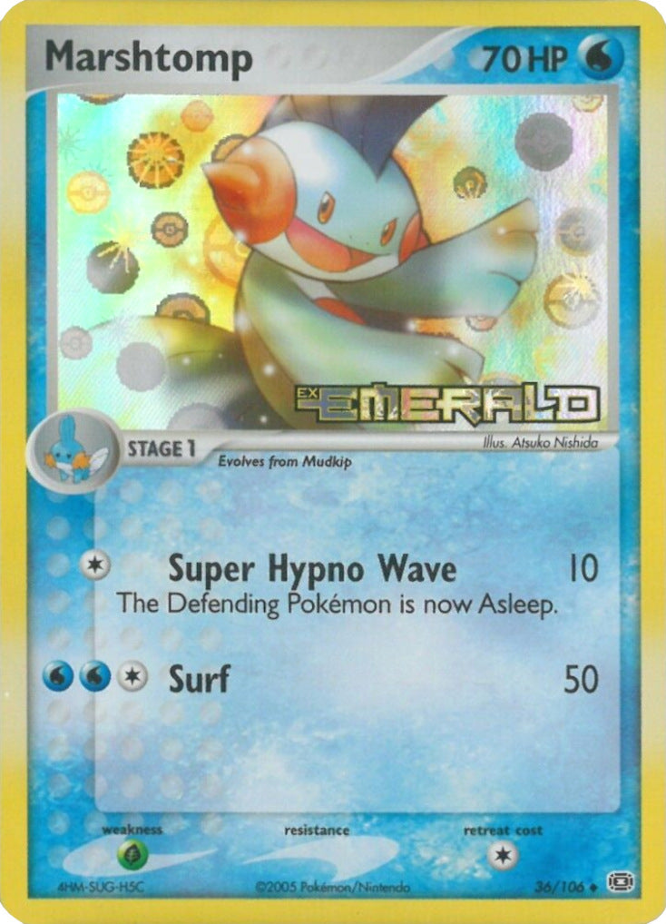 Marshtomp (36/106) (Stamped) [EX: Emerald] - Card Brawlers | Quebec | Canada | Yu-Gi-Oh!