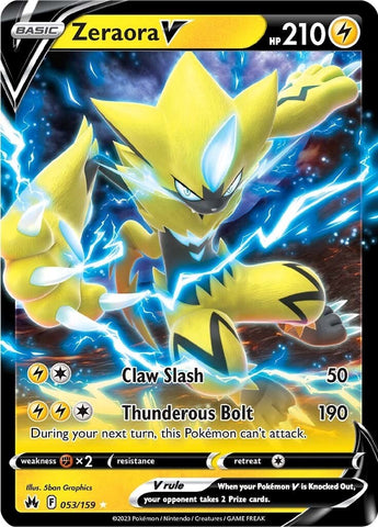 Zeraora V (053/159) [Sword & Shield: Crown Zenith] - Card Brawlers | Quebec | Canada | Yu-Gi-Oh!