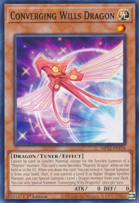 Converging Wills Dragon [MP22-EN118] Common - Card Brawlers | Quebec | Canada | Yu-Gi-Oh!