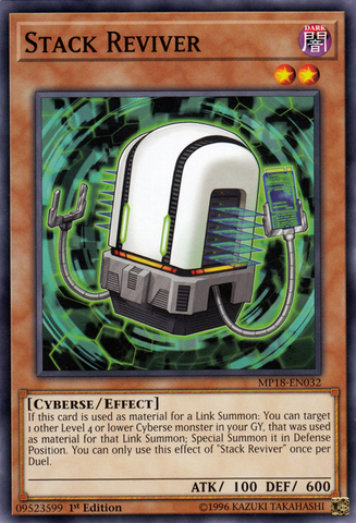Stack Reviver [MP18-EN032] Common - Card Brawlers | Quebec | Canada | Yu-Gi-Oh!